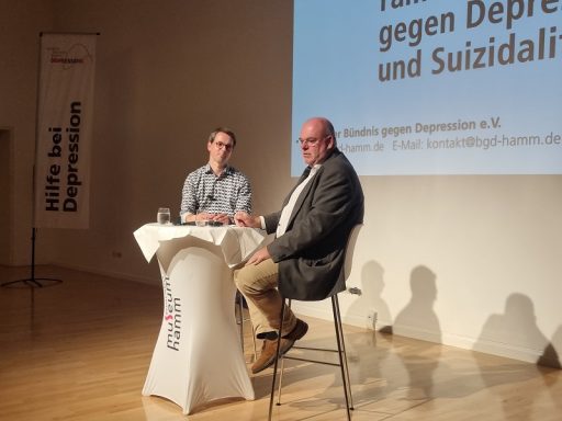 Prof. Dr. Dr. Martin Holtmann und Walter Kohl im Gespräch